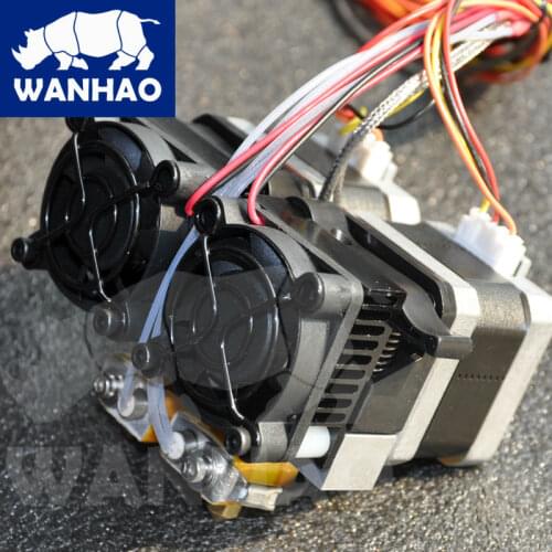 WANHAO 3D Printer Spare Parts MK10 Double Extruder for Duplicator 4, 4X, 4S