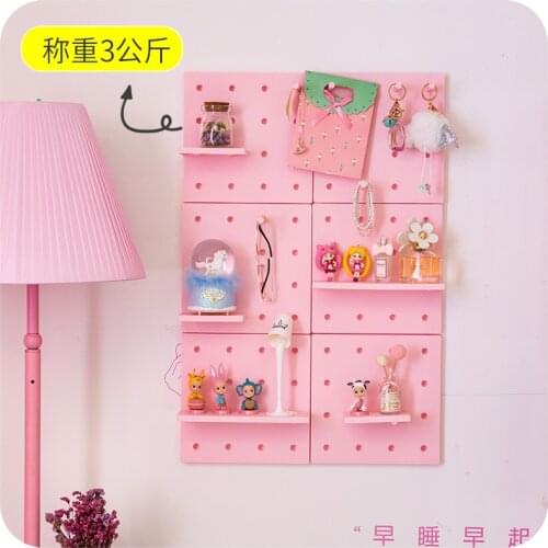 1 set cute bathroom Wall Bedroom Shelf home decor Doll House Accessories Punch free