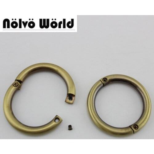 20pcs inner 1-3/4" 44mm 7.6mm thick Big Snap Clip Trigger Screws Round Detachable Ring,Opened Ring for Sewing Purse Bag Handbag