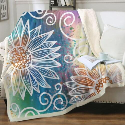 2020 Mandala Boho Throw Blanket Dreamcatcher Bohemian Sherpa Fleece Blanket Plush Bedding Blanket for Beds