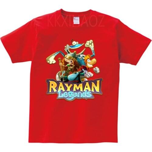 2021 Summer Game Cartoon Tee Baby Boy Clothes Kids Rayman Legends Clothes Print t shirt Children Clothing Boy Girls Shirt