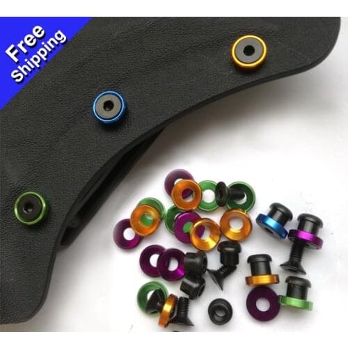 20pcs 3.7mm colorful Chicago stainless steel screws kydex screws for 2.0mm(0.08") -2.3mm Kydex plank of knife scabbard Holster