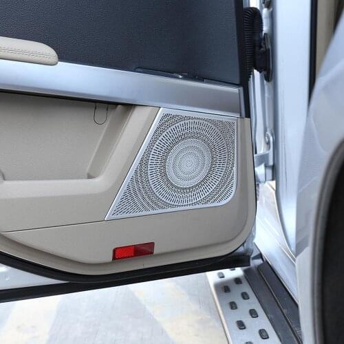 4pcs Aluminum Alloy Interior Stickers Car Door Horn Frame Modification Accessories for Mercedes-Benz GLK Class 2008-2015 Model