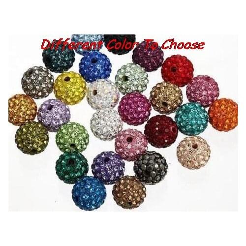 8mm hotsale mixed color rhinestone Beads bracelet spacer lot fashion can choose color bead crystal