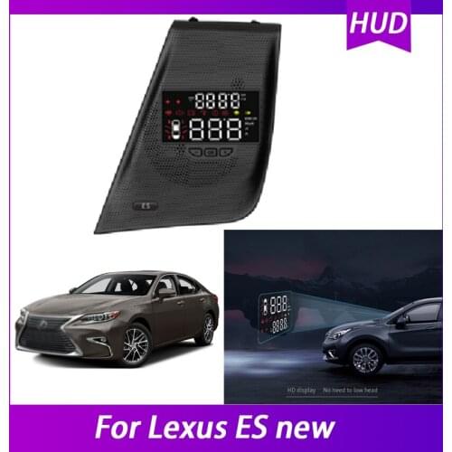 Car HUD Head Up Display For Lexus ES new Electronic Accessories Overspeed Warning OBD Projector Windshield Safe Driving Screen