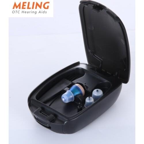 C100 Digital Rechargeable CIC Hearing Aids Mini ITC Portable Wireless Sound Amplifier Enhancer Ear Care Hearing Aid