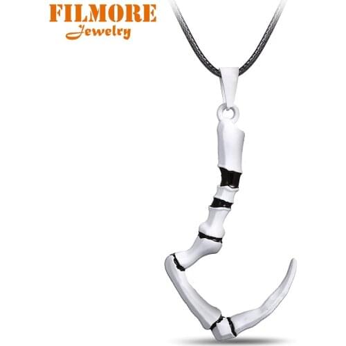 Dota 2 Necklace Pendant Butcher Dragon Claw Hook Pendant Necklace Immortal Dragon Talon Hook Alloy Dota2 Necklace