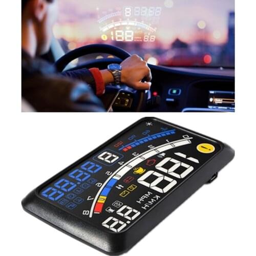 F4 HUD OBD2 Head-up Display Car Projector Headup Display Car Digital Speedometer Windshield Heads Up Car Display Car Electronic