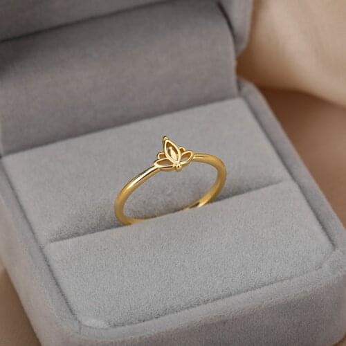 Dainty Flower Rings For Women Wedding Jewelry Simple Couple Ring 2021 Anillos Mujer Best Friend Gifts