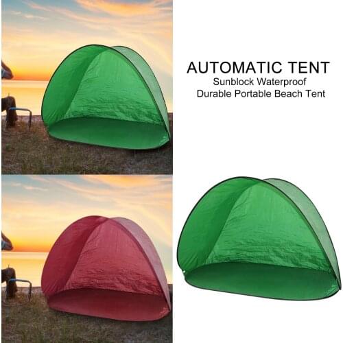 Automatic Tent Sunblock Waterproof Durable Portable Beach Tent Sun Shelters UV Protection Pop Up Tents Sun Shade Awning Outdoor