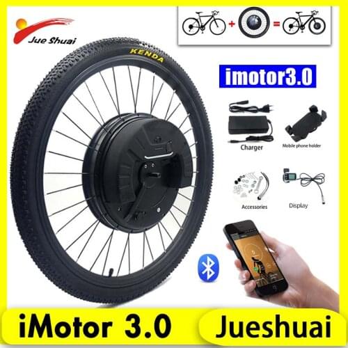 IMortor 24''26''27.5‘’29''700C Front Motor Wheel Electric Bike Conversion Kit E Bike Option Display and App Motor Conversion Kit