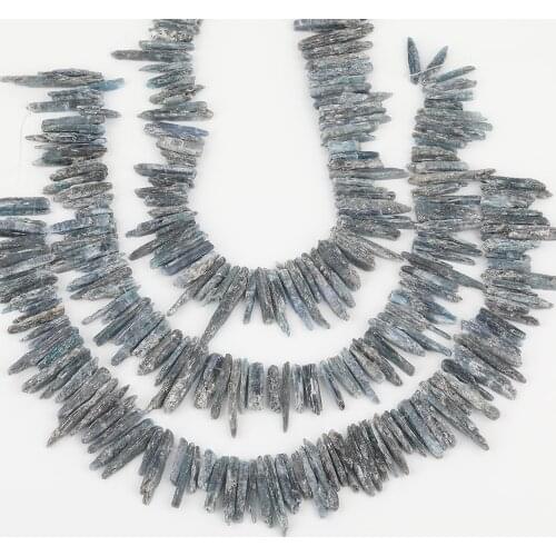 Approx 80Pcs/Strand Natural Blue Apatite Stone Graduated Irregular Point Loose Beads For DIY Jewelry Findings Making