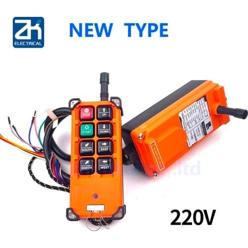 220v Industrial Remote Switches Hoist Direction Wireless Crane Radio Remote System Switch 1receiver+ 1transmitter F21-e1b