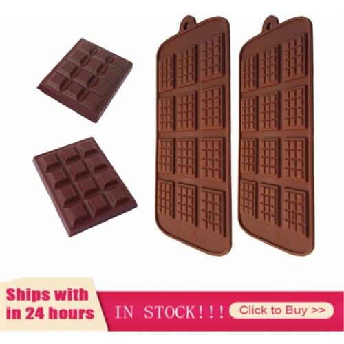1PCS Silicone Mini Chocolate Block Bar Mould Mold Ice Tray Cake Decorating Baking Cake Jelly Candy Tool DIY Molds Kitchen Tool