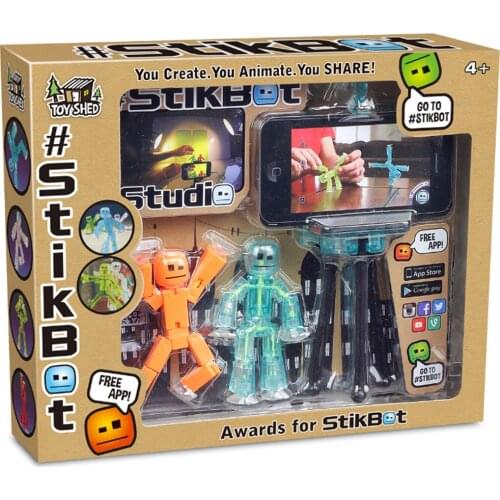 Stikbot puppet sucker joint puppet freeze Action Figure Filming Animation Toys tripod
