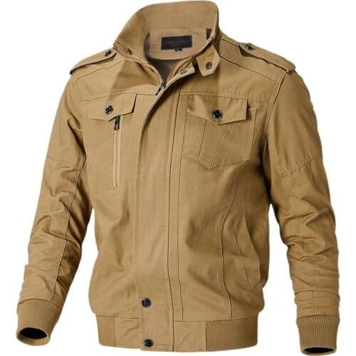 Tactical Military Jacket Coat Cotton Working Army Mens Pilot Jacket Air Force Autumn Casual Cargo Jaqueta Dropshipping