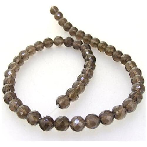 Unique Pearls jewellery Store Faceted Smoky Quartz Tear Crystal Quartz 8mm Gemstone Loose Beads One Full Strand 15'' LC3-0278