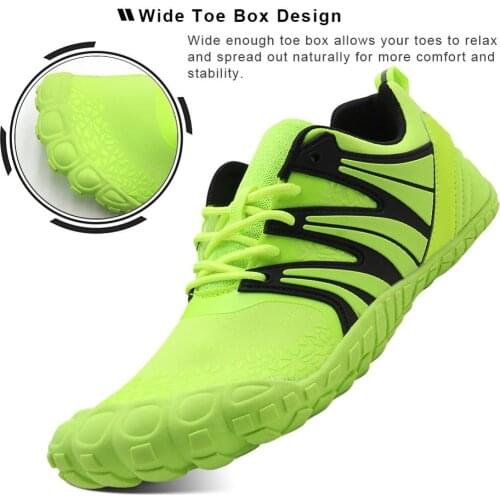 Bomlight Water Shoes for Men Big Size 14 Barefoot Workout Shoes Wide Toe Swimming Anti-Skid Five Toe Sneakers Aqua Footwear