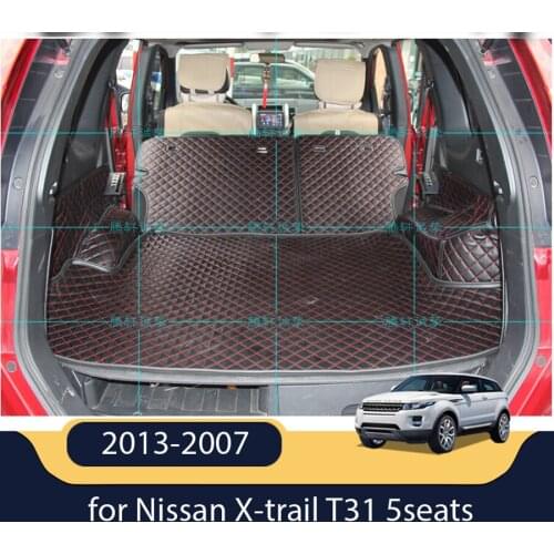 High quality Good quality Special trunk mats for Nissan X-trail T31 5seats 2013-2007 waterproof boot carpets for XTRAIL 2011