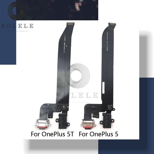 For Oneplus 1+ 5 A5000 / 5T A5010 USB Charging Dock Connector Plug Board Charger Port Earphone Jack Flex Cable Module Repair