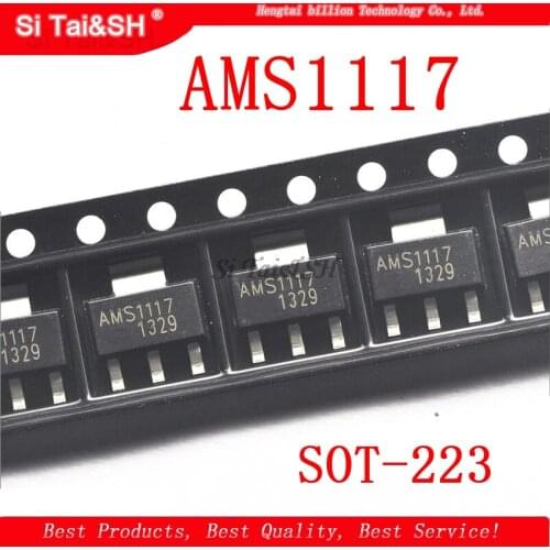 10piece) Original AMS1117-3.3 AMS1117 3.3V 1A SOT-223 Chipset