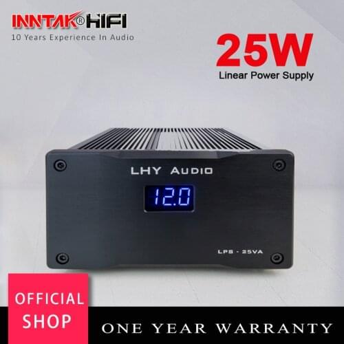 25VA DC12V 2.0A Low noise Linear Power supply with Dual 5.5*2.1mm port for CM6631 XMOS DAC HIFI, (230v & 115VA)