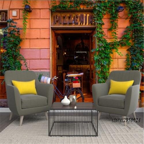 Customize 3d Photo Wall Paper Italy Roman City Street View Kids Room Wallpaper Embossed Non-Woven Bar Study Bathroom Kitchen TV