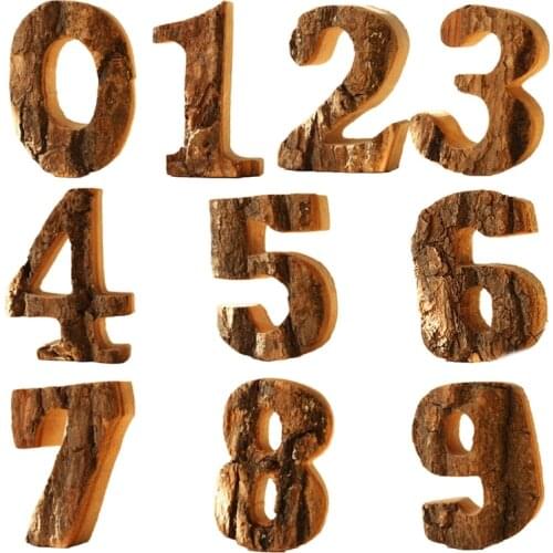 Vintage hardwood bark, wooden number, numbers, 0 - 9, DIY decorations for your wedding, party, wooden numbers, birthday