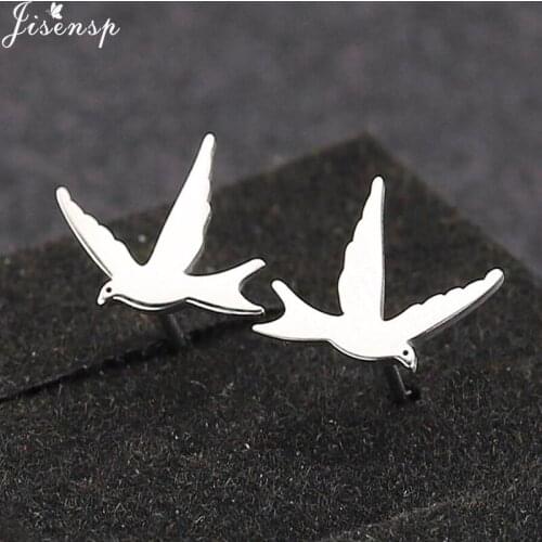 Small Cute Swallow Earrings Multiple Animal Birds Jewelry for Women Fashion Dove Flamingo Crane Ear Studs Children Pendientes