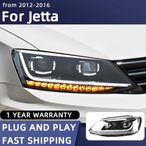 Car Styling Headlights for VW Jetta MK6 LED Headlight 2011-2018 Head Lamp DRL Signal Projector Lens Automotive Accessories