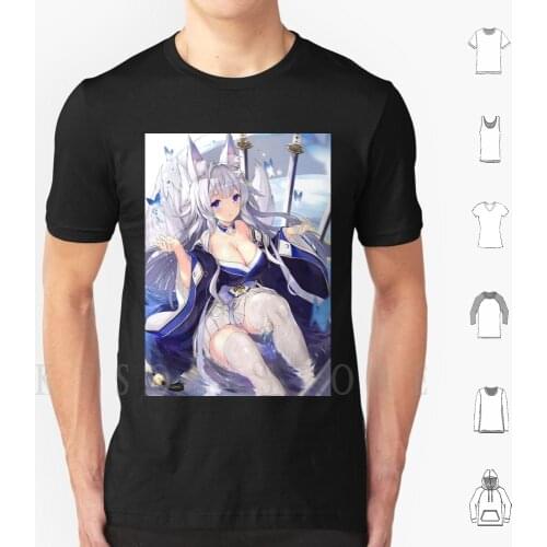 Shinano-Azur Lane T Shirt Men Cotton Azur Lane Anime Azur Lane Atago Manga Akagi Enterprise Waifu Azur Lane Peeker
