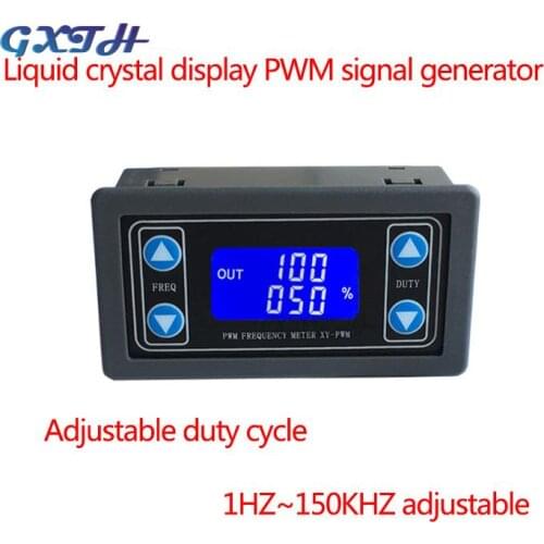 1HZ-150KHZ Signal Generator Digital Display PWM Pulse Frequency Duty Ratio Adjustable Square Wave Rectangular Signal Generator