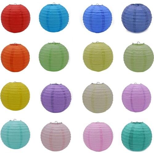 15cm 20cm 25cm 30cm 40cm Round Chinese Paper Lantern Birthday Wedding Party Decor Gift Craft DIY Supplies