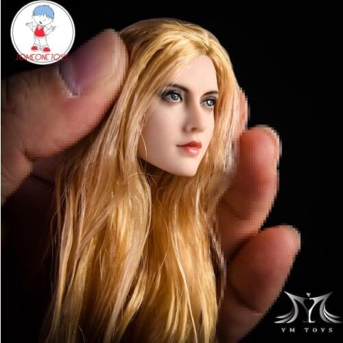 1/6 Scale Female Head Sculpt Anna with Planted Hair YMT026 for TBLeague Seamless Body Figure