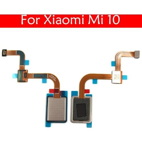 New For Xiaomi Mi 10 Home Button Key Fingerprint Sensor Flex Cable Repair Parts