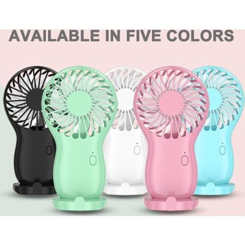 ELOOLE USB Charged Fans Mini Desktop Handheld Electric Fan Battery Portable Fan Electric USB Rechargeable Handheld Mini Fan