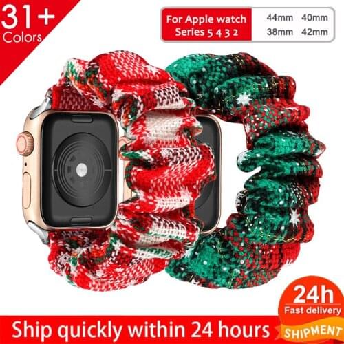 Scrunchie Elastic Watch Straps Watchband for Apple Watch Band Series 6 5 4 3 38mm 40mm 42mm 44mm for iwatch Strap Bracelet 6 5 4