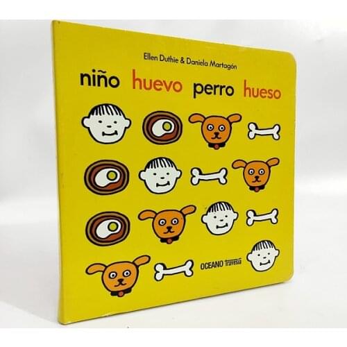 Parent Child Kids Toddler Baby Spanish Book Early Education Enlightenment Knowledge Cognition Cardboard Libros Book Age 0-3