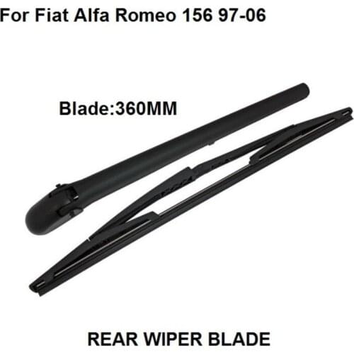 For Fiat Alfa Romeo 156 Estate 1997-2006 Rear Window Windshield Wiper Arm Blade Kit,360MM