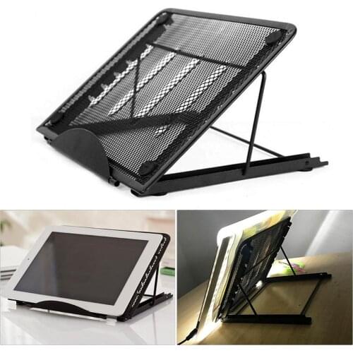 Foldable Metal Stand A4 Size Diamond Painting Light Pad Board Adjustable Reading Book Rack Cross Stitch Holder Accessories