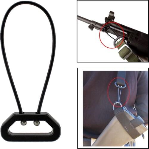 Tactical 3.25" Gun Rope Adapter Pistol Wire Loop Adapter Portable Strapping Belt Hook Gun Secure Loop for Hunting Shooting