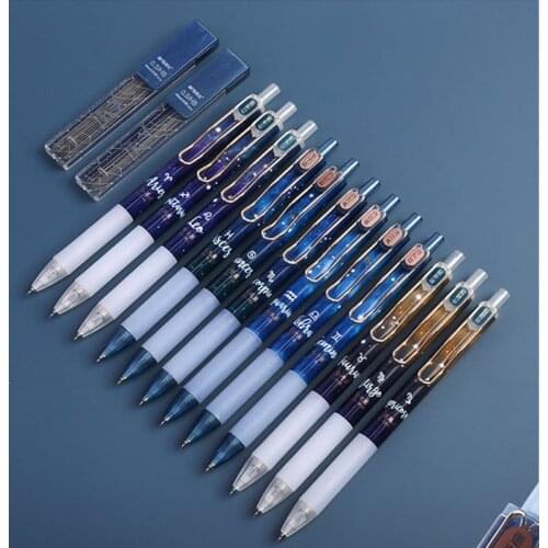 Korea Creative Twelve Constellations Mechanical Pencil 0.5mm Lead Refill School Student Stationery Kawaii Pens Cute Pen for Kids