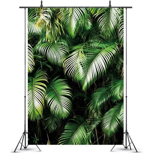 Vitality Green Palm Tree Photography Vinyl Background Decor Photocall Summer Holiday Backdrop for Portrait Photo Studio Props