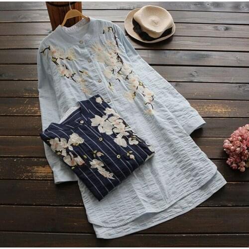 Блузки с вышивкой YSMILE Y China At AliExpress