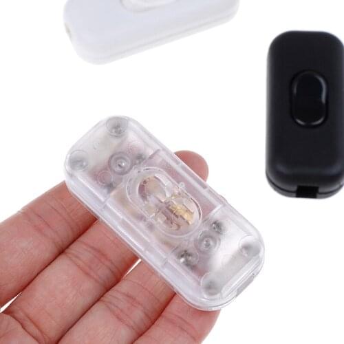 1PC AC 0V-250V 6A Bedside Lamp Switch Inline ON/OFF Table Desk Lamp Cord Cable Switch 302-2
