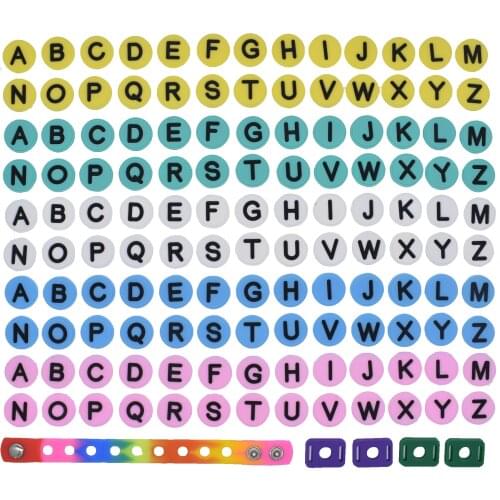 130PCS Wholesale PVC Shoes Charms Letter Croc Jibizt Decoration Colorful Slipper Accessories +1PCS Wristband+4PCS Lace Adapter