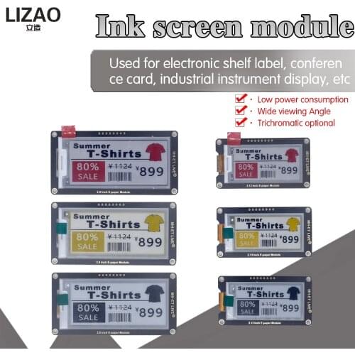 2.13" 2.13 2.9" 2.9 Inch Epaper Module E-paper E-Ink EInk Display Screen SPI Support For Arduino UNO STM32 Raspberry PI ESP32