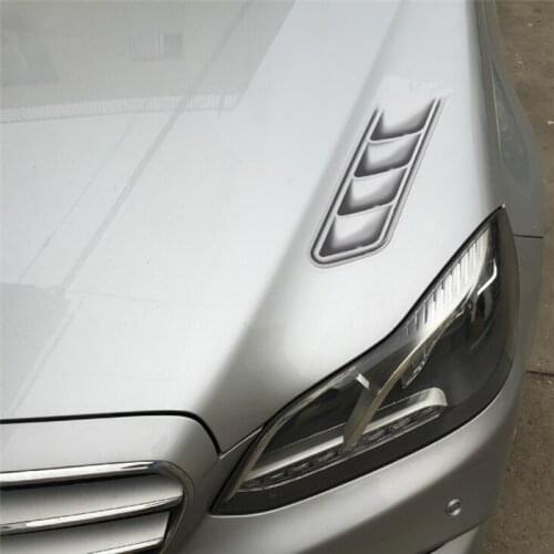 2pcs/lot Waterproof Shark Gills Car Styling 3D Simulation Vent Air Flow Fender Chrome Glue Sticker Decal Car Decoration