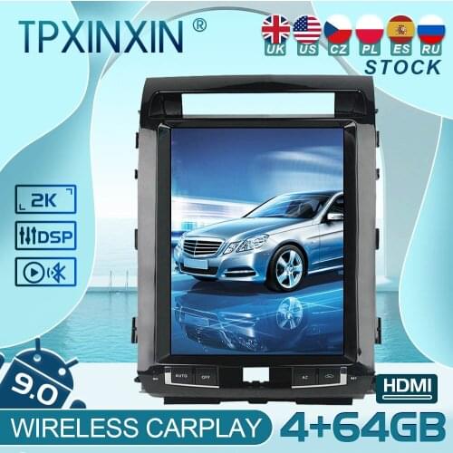 For Toyota Land Cruiser LC200 2008-2015 Android 9 Carplay Radio Player Car GPS Navigation Head Unit Car Stereo BT WIFI
