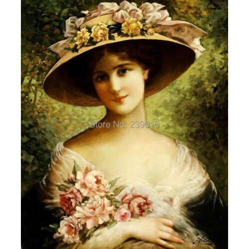 Free shipping Noble lady court painting on canvas women wall art Decortion picture figure canvas print oil painting